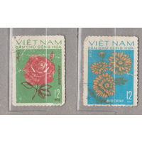 Цветы Северный Вьетнам 1974 год лот 1057