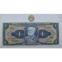 Werty71 Бразилия 1 крузейро 1954 - 1958 аUNC банкнота
