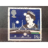 Англия 1988 200 лет колонизации Австралии, королева, созвездие Южного Креста