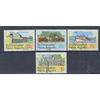 [1171] Сент-Кристофер,Невис и Ангилья 1978. Экономика и развитие. 4 гашеные марки.Часть серии.
