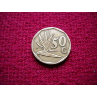 ЮАР (Южная Африка) 50 центов 1992 г.