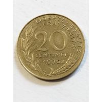 Франция 20 сантим 1995