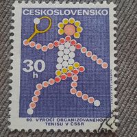 Чехословакия 1973. 60 летие организации большого тенниса в ЧССР