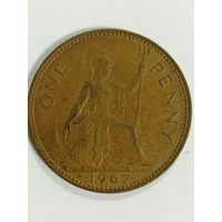 Великобритания 1 пенни, 1967 г.