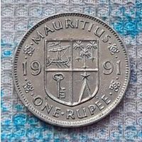 Маврикий 1 рупия 1991 года. Новогодняя распродажа!