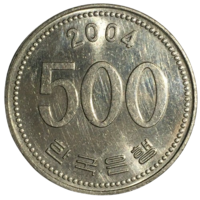 Южная Корея 500 вон, 2004