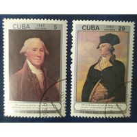 Куба 1982 Живопись ,250л рожд. Вашингтону.