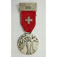 Швейцария, Памятная медаль 1964 год. - с "Юмором" Стрелковый спорт -
