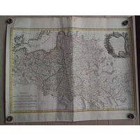 ВКЛ 1750-е Карта ВКЛ и Речи Посполитой Рици-Дзанони