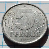 Германия - ГДР 5 пфеннигов, 1972    ( 2-6-5 )