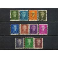 Нидерланды 1949 Юлиана Стандарт #525-7,530-3,535,537-39