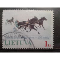 Литва 2005 100 лет конным скачкам на озере