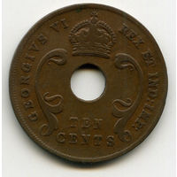 Британская Восточная Африка 10 центов 1941