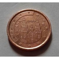 1 евроцент, Испания 1999 г.
