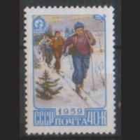 З. 2225. 1959. Туризм в СССР: лыжники. ЧиСт.