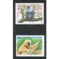 Обезьяны Индия 1983 год серия из 2-х марок