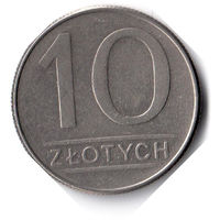 Польша. 10 злотых. 1988 г.