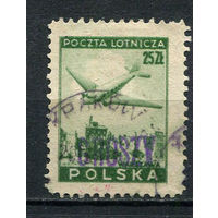 Польша - 1950 - Надпечатка Groszy на 25Zl - [Mi.A565] - 1 марка. Гашеная.  (Лот 15Df)