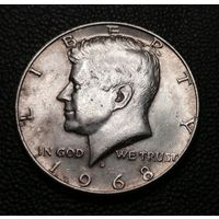 1/2 доллара 1968 Денвер