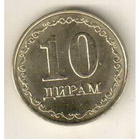 Таджикистан 10 дирам 2020