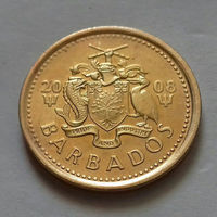 5 центов, Барбадос 2008 г., AU