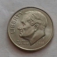 10 центов (дайм) США 2016 P, AU