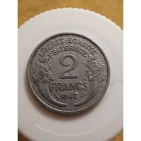 Франция 2 франка 1947 год