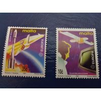 Мальта 1991г  Eвропейская аэрокосмическая промышленность Европа [ Mi 854 -855] **
