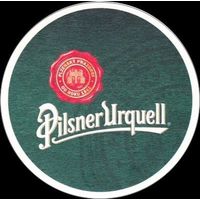Подставку под пиво "Pilsner Urquell" .