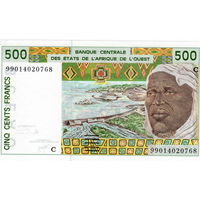 Буркина-Фасо, 500 франков, 1999 г.,  UNC