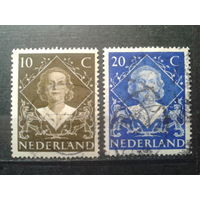 Нидерланды 1948 Коронация королевы Юлианы Полная серия