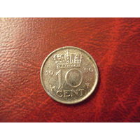 10 центов 1980 год Нидерланды