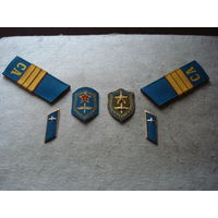 Петлицы, эмблемы, шевроны, погоны сержанта Военно-воздушных сил ВС СССР.