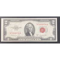 2 доллара США 1953B UNC