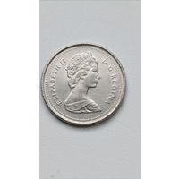 Канада. 25 центов 1989 года.