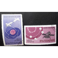 Болгария 1967 г. Космос, полная серия из 2 марок #0030-K1