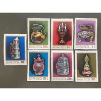 Монголия 1974 год. Ювелирные сокровища (серия из 7 марок)