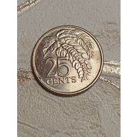 Тринидад и Тобаго 25 центов 2008 года .