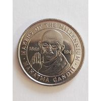 Монетовидный жетон "Makers of the Millennium" Махатма Ганди