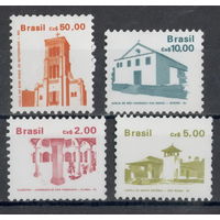 Бразилия /СТАНДАРТ/ церкви. архитектура/ 4 марки