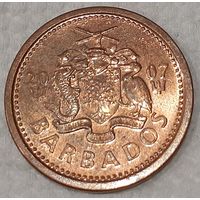 Барбадос 1 цент, 2007 /магнетик/ (7-2-14)