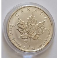 Канада 2009 серебро (1 oz) "Кленовый лист" ("Бранденбургские ворота")