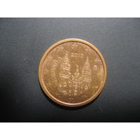 1 евроцент Испания 2015