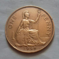 1 пенни, Великобритания 1948 г., Георг VI