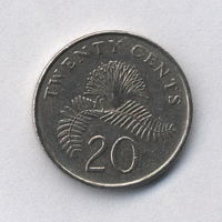 Сингапур, 20 центов 1989 г.