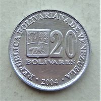Венесуэла 20 боливаров 2004