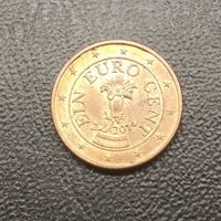 1 евроцент Австрия 2014