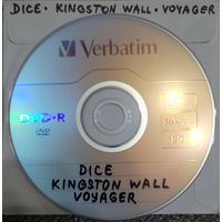 DVD MP3 дискография DICE, KINGSTON WALL, VOYAGER - 1 DVD