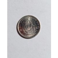 Карибы 10 центов 2009 года .