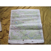 Марьина Горка. Карта Генерального штаба М 1:200 000. Секретно.